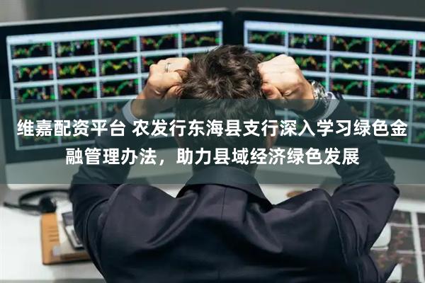 维嘉配资平台 农发行东海县支行深入学习绿色金融管理办法，助力县域经济绿色发展