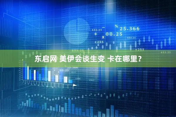 东启网 美伊会谈生变 卡在哪里?