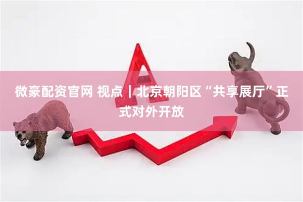 微豪配资官网 视点｜北京朝阳区“共享展厅”正式对外开放